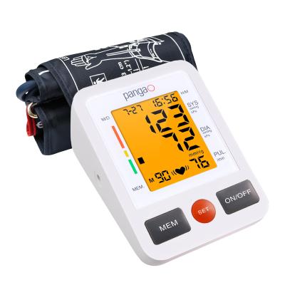 China Wholesale Pangao OEM ODM Sphygmomanometer Medical Devices Blood Pressure Monitor BP Cuff Digital Irregular Heartbeat Detection Self-Test for sale