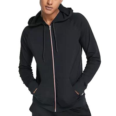 China Wholesale Custom High Quality Anti-Wrinkle Mens Cotton Plain Fleece Sweatshirts Gym Fitness Zip Up Hoodies for sale