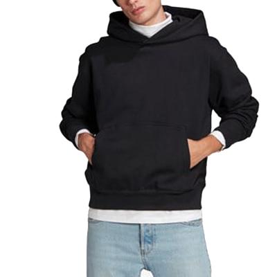 China hoodies 100% cotton oversized simple men's Anti-wrinkle fashion custom solid color blank pullover sweatshirts for sale