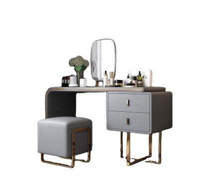 China With Stool Factory Modern Design Bedroom 2 Drawer Mirror And Mirror Wholesale Luxury Girls Make Up Dressing Table With Stool for sale