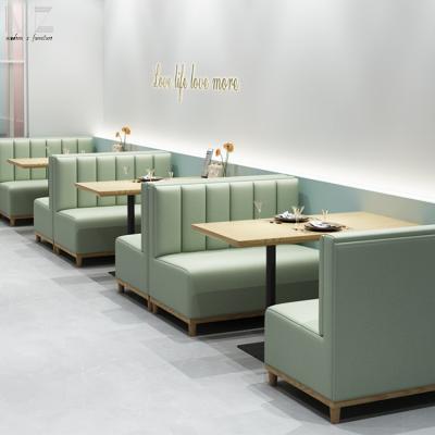 China 2021 New Design Contemporary Coffee Shop Furniture Fabric Cheap Restaurant Booth Sofa for sale