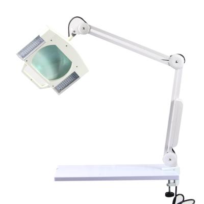 China Adjustable Clamp Lab Magnifier Lamp , Desk Lamp With Magnifying Glass for sale