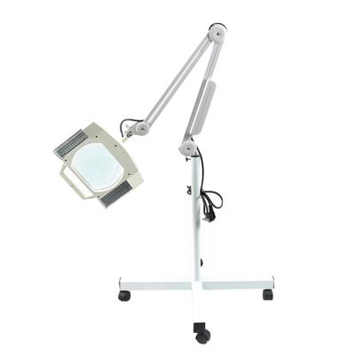 China Four-Foot Adjustable Adjustable Clamp Jaw Arm For Indicating, Narrow Work, Dental, Beauty Spot Led Cold Light Lamp With Magnifying Glass for sale