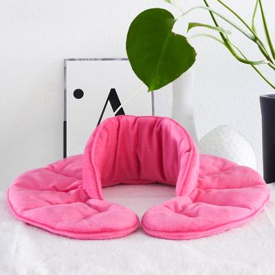 China Anti-Static Robe Adjustable Therapy Pink Minky Anti-Pilling Massaging Weight Heating Shoulder Wrap Pad for sale