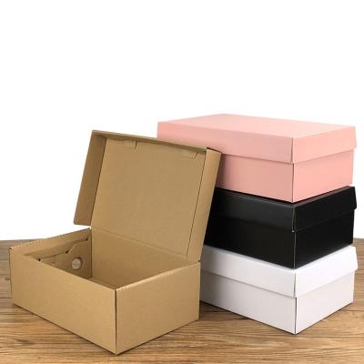 China Recycled Materials Wholesale Empty Luxury Product Package Cardboard Sneaker Shoe Box With Logo For Gift Custom Packaging for sale