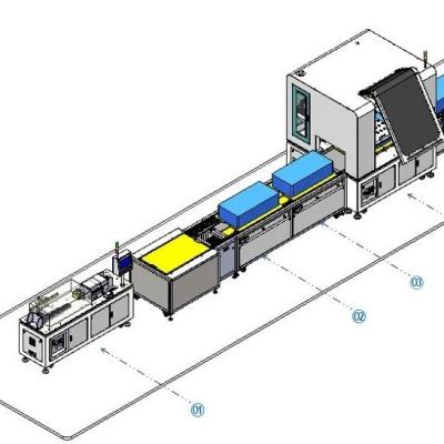 China Línea de producción de módulos automáticos para máquinas clave soldadura láser montaje de paquetes de iones de litio en venta