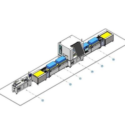 China Línea de montaje automática de paquetes de baterías de litio 10PPM Línea de producción de baterías cilíndricas 200KG Equipo en venta