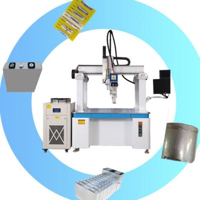 China Lithium Polymer Battery Laser Welding Machine Soft Pack Battery Four-Axis Fiber Laser Welding Machine for sale