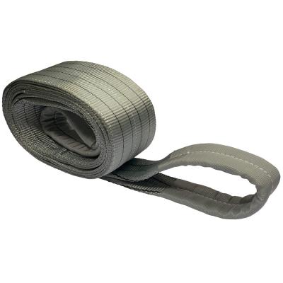 China 4000kg Polyester Flat Webbing Slings 4 Ton 1/2/3/4/5/6/8/10m Lifting Sling Polyester Flat Webbing Sling for sale