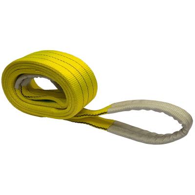 China 3000kg Polyester Flat Webbing Slings 3 Ton 1/2/3/4/5/6/8/10m Flat Lifting Sling Polyester Webbing Sling for sale