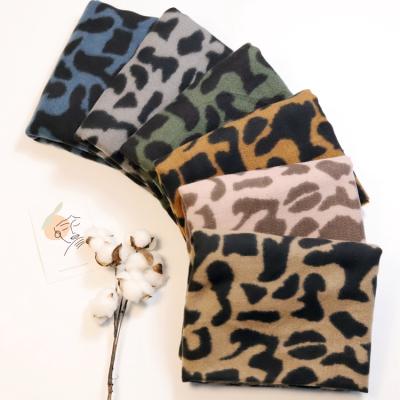 China Women's fashionable unique warm winter cashmere scarf fashion leopard printing cashmere scarf triangles wrap long shawl scarves for sale