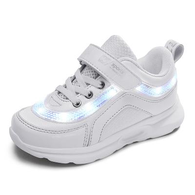 China Anti-Smell LED Light Up Kids USB Shoes Charging Luminous Luminous Shoes Girls Boys Kids Sneakers Lovely Luminous Children for sale