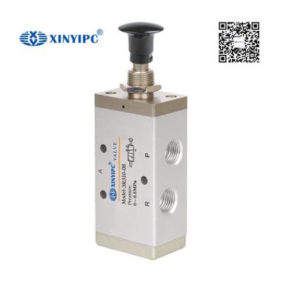 China 2 Way Push Button Valve 1/4