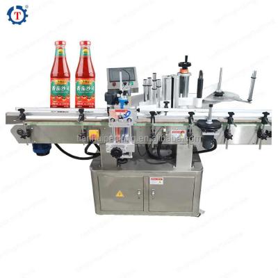 China Beverage Jam Bottle Chili Sauce Glass Bottle Automatic Customizable Positioning Labeling Machine for sale