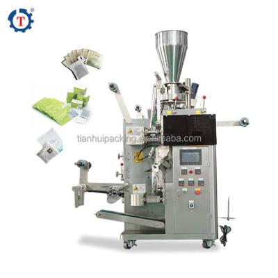 China Inner And Outer Dip Packing Tea Bag High Efficiency Packing Machine With String And Tag for sale