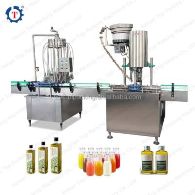 China Automatic Beverage Glass Bottle Beverage Making Water Filling Capping Line for sale