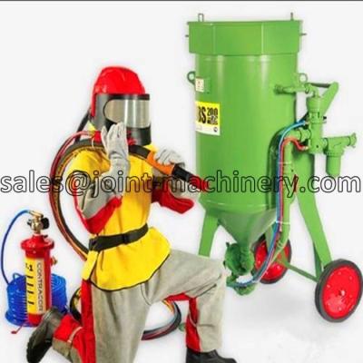 China 200L/300L air pressure sand residue-free portable portable movable/critical cleaning/mobile sand blasting device for sale