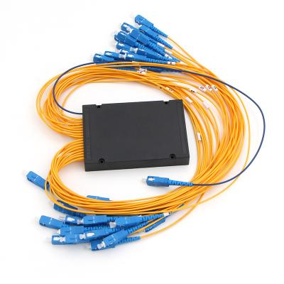 China High Quality OEM ABS 1x32 BOX PLC Splitter Module LC/SC Fiber Optic Splitter Splice up to 1 x 64 for sale