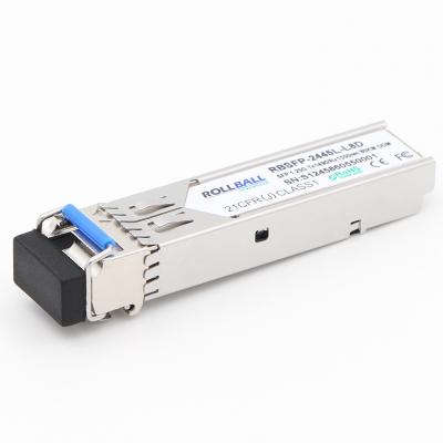 China simplex 1000Base-Bx BIDI SFP 1.25G 80km SMF LC DDM module RBSFP-24xxL-L8D for sale