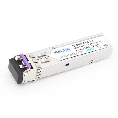 China 1.25G CWDM SFP Modules RCSFP-24xx-L4D 40km 1270-1610nm 24dbm DDM for sale