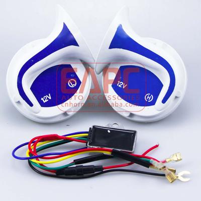 China TZ-123 Security Alarm System Snail 12v Horn 12 Tone 18 Tone 18 Electric Car Horn Sound Mocc Type Security Alarm System TZ-123 for sale