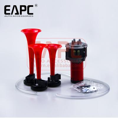 China 3 Pipe TZ-328 Compressor Air Pressure Horn Car Horn Musical Super Loud Buzina Long Life AR Horn for sale