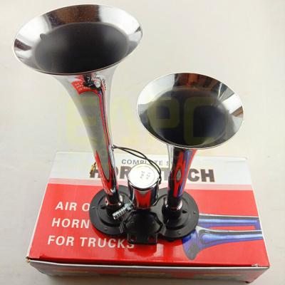 China Zinc Alloy (Not Super Loud Air Pressure ABS TZ-301 24V Truck Full Set Double Horn Zinc Alloy Trumpet for sale