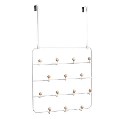 China Sustainable Home Over The Door Organizer Metal Jacket Coat Wall Mounted Bag Hooks Holder Hanger for sale