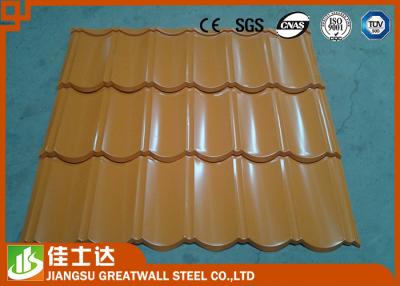 China Hot Rolled Or Cold Rolled Galvalume / Aluzinc Corrugated Steel Sheet , Yellow Grey for sale