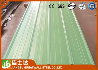 China Pre Painted Zinc Metal Corrugated Roofing Sheets Waterproof 0.23 - 1.2mm Thickness for sale