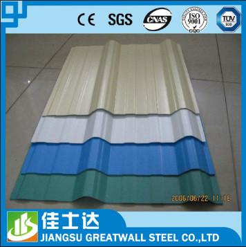 China Oil Paint PE PVDF HDP SMP Zinc Metal Roofing Corrugated Steel Sheets for sale