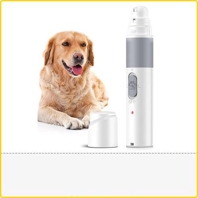 China Low Noise Rechargeable Electric Pet Cat Dog Nail Grinder Clipper Cat Nail Polisher Portable Professional Automatic Dog Viable for sale