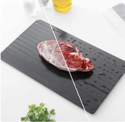 China Viable Fast Defrosting Tray For Frozen Thawing Dish Thawing Meat Aluminum Alloy Defrosting Tray Meat Thawing Board for sale