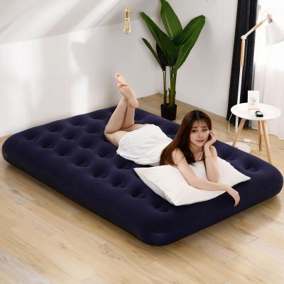 China New Double Student Indoor Or Outdoor Single Inflatable Mattress Camping Use Collapsible Foldable Inflatable Bed for sale