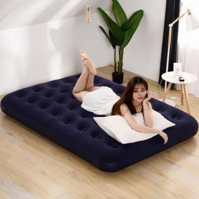 China Factory Wholesale Foldable Indoor Inflatable Bed Inflatable Mattress Camping Double Air Bed for sale