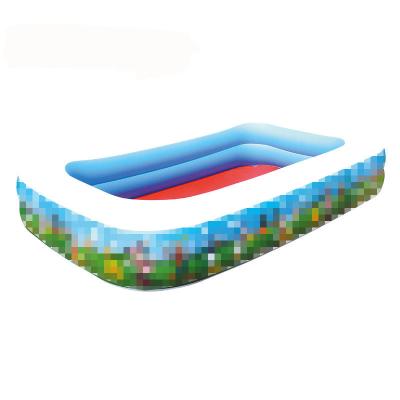 China Environmental Protection PVC Summer Kids And Adult Rectangular Ocean Ball Above The Ground Child Inflatable Swimming Pool for sale