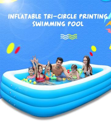 China Sale Summer Child Adult Inflatable Rectangular Outdoor Swimming Season Above Ground Pool for sale