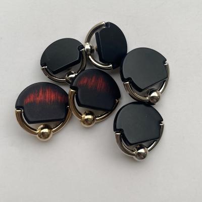 China Sustainable Custom Wholesale  brand engrave logo Zinc Alloy   four parts  metal  buttons spring  Women's Decorative clasp  snap button for sale