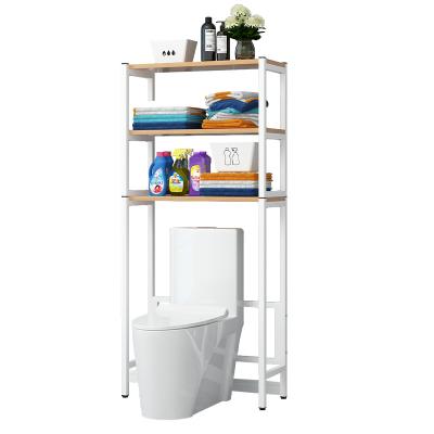 China 2 or 3 Tier Sustainable Organizer Storage Shelf Stainless Steel Bathroom Toilet Washing Machine Storage Rack for sale