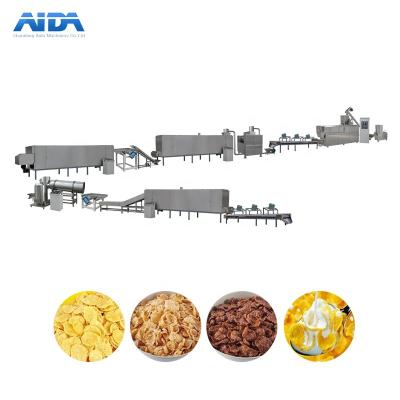 China food & Full Automatic Snack Beverage Plant French Fries Cereal Oats Flake Production Line for sale