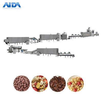 China Factory Double Screw Extrusion Breakfast Cereal Production Line for sale