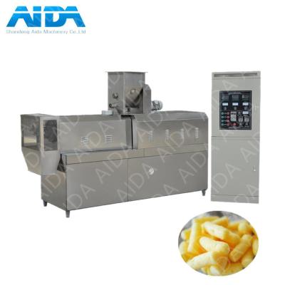 China food & Beverage Factory Snack Bar Commercial Twin Screw Extruder Puffed Corn Chips Snacks Making Machine Puff Snacks Machine for sale