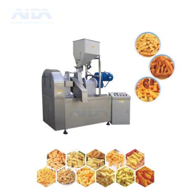 China Commercial Catering Baked Puffed Corn Grit Snacks Machine Corn Loop Puff Extruder for sale