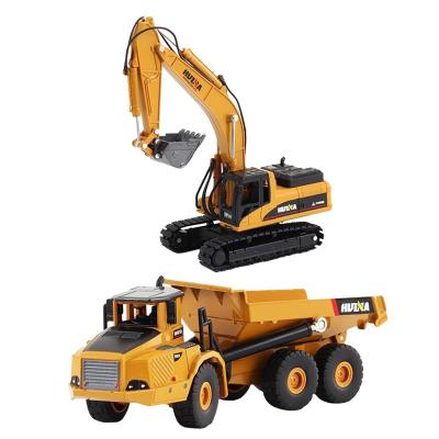 China Toy Huina 1:50 Diecast Alloy Toys Car Excavator And Dump Diecast Toy Vehicles For Huina 1611 Diecast+Toy+Vehicles for sale