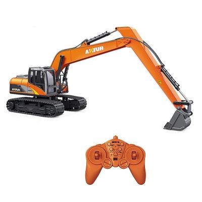 China Diecast Toy 2022 Hot Sale Rc Truck 1/14 Scale Excavator Toys Metal Remote Control Toy Huina 1551 for sale