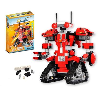 China Smart Toy Amazon Hot Remote Control Building Robot Building Block Electric Rc Toys Kids Gift Bricks Mold King 13001 for sale