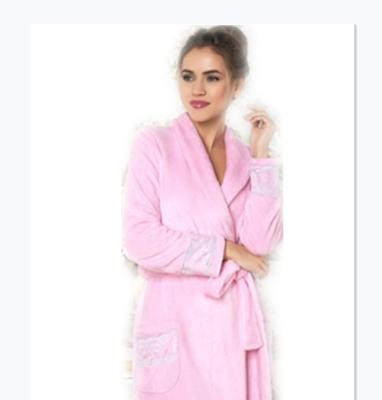 China Wholesale Breathable Flannel Fleece Bathrobe Ladies Clothing Women Pajamas For All Seasons for sale