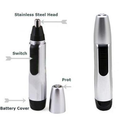 China Electric Stainless Steel Body Stainless Steel Nose Ear Facial Hair Trimmer for sale