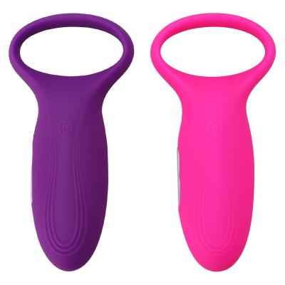 China Hot Sale Real Feeling Sex Toy Lock Ring Couples Share Masturbation Device Rechargeable Silicone Time Delay Sex Toy for sale