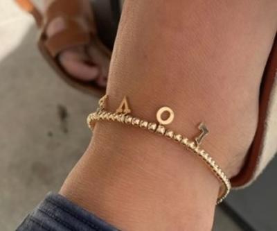 China TRENDY Anklet 925gifts Gold Filled Initial Custom Wedding Anklets Jewelry Making Tools 14/20 Gold Filled for sale